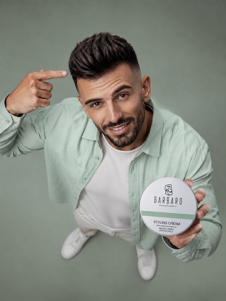 Men's Hair Styling Cream for Soft Hold